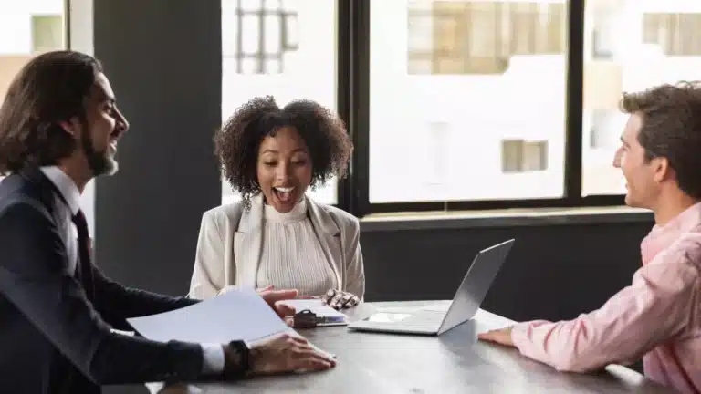 Young business people in a meeting
