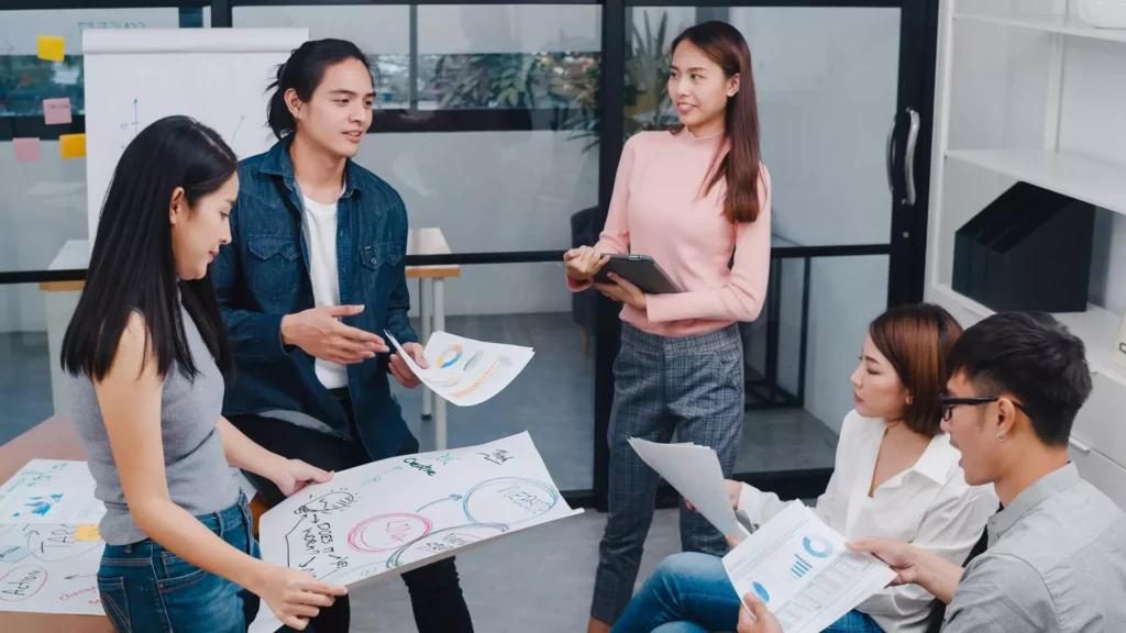 Creative team in a business meeting